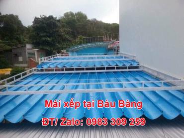 Thi Công Mái Xếp Di Động Tại Bàu Bàng – Bình Dương